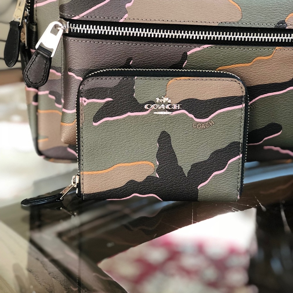 2pcs Coach Army/Camo MD Charlie Backpack+Wallet - Picture 2 of 8